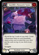 Sutcliffe's Research Notes (Red) [CRU154] (Crucible of War) 1st Edition Rainbow Foil