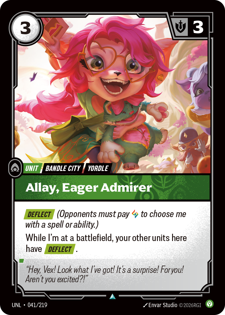front of card Allay, Eager Admirer [Unleashed] 041/219