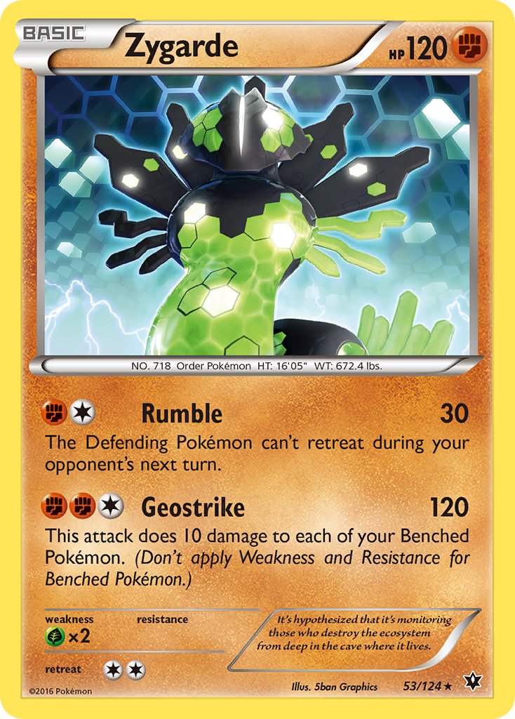 Zygarde (53/124) (XY: Fates Collide) [Theme Deck Exclusive]