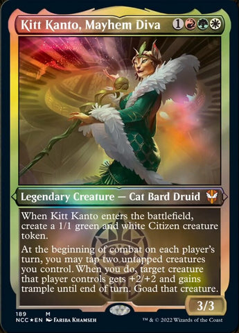 (Thick Stock Display Commander) Kitt Kanto, Mayhem Diva [Streets of New Capenna Commander]