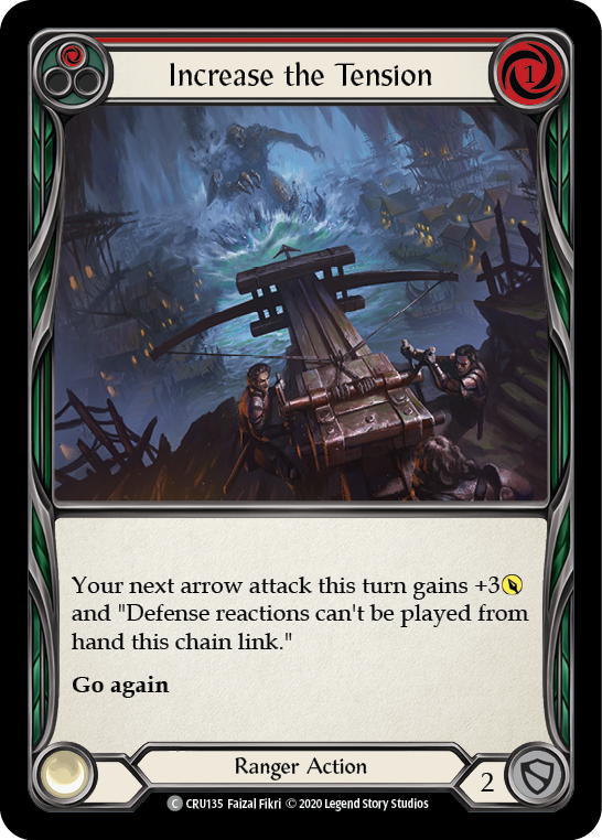 Increase the Tension (Red) [CRU135] (Crucible of War) 1st Edition Rainbow Foil