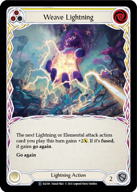 Weave Lightning (Yellow) [U-ELE181] (Tales of Aria Unlimited) Unlimited Rainbow Foil