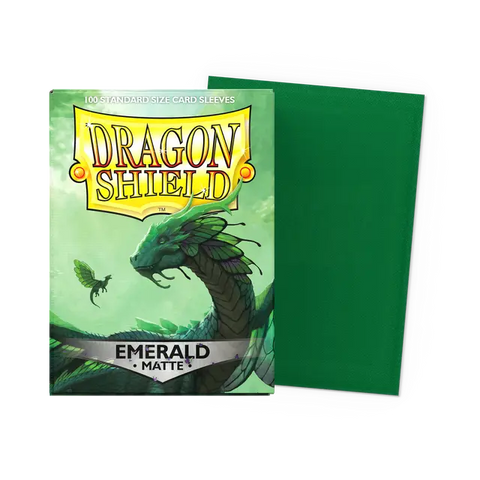 Dragon Shield: Standard 100ct Sleeves - Emerald (Matte)