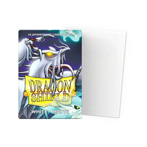 Dragon Shield: Japanese Size 60ct Sleeves - White (Matte)