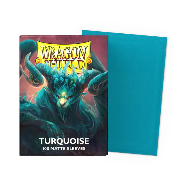 Dragon Shield: Standard 100ct Sleeves - Turquoise (Matte)