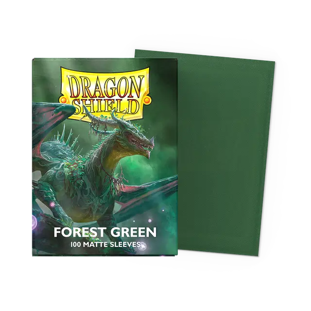 Dragon Shield: Standard 100ct Sleeves - Forest Green (Matte)