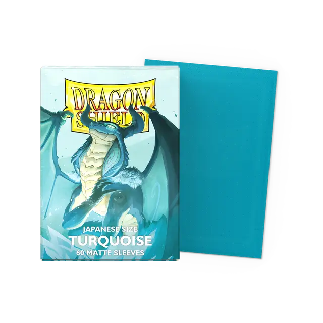 Dragon Shield: Japanese Size 60ct Sleeves - Turquoise (Matte)