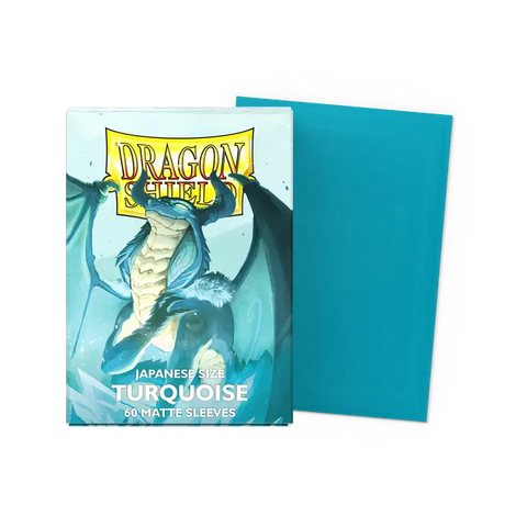 Dragon Shield: Japanese Size 60ct Sleeves - Turquoise (Matte)