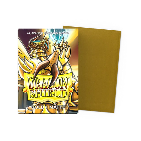 Dragon Shield: Japanese Size 60ct Sleeves - Gold (Matte)