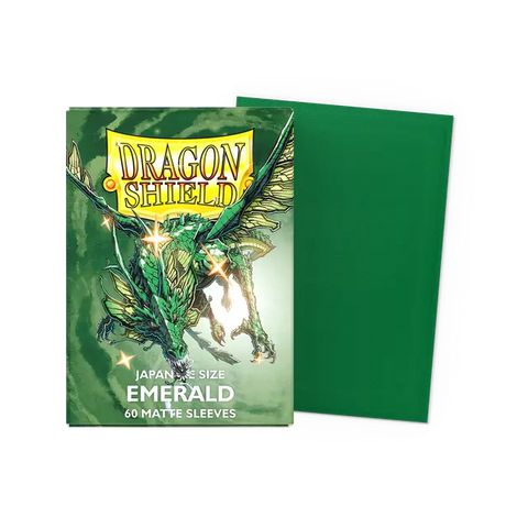 Dragon Shield: Japanese Size 60ct Sleeves - Emerald (Matte)