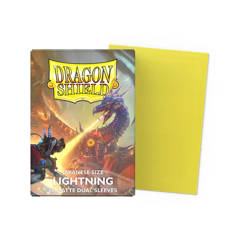 Dragon Shield: Japanese Size 60ct Sleeves - Lightning (Dual Matte)