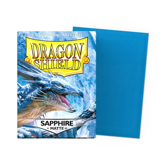 Dragon Shield: Standard 100ct Sleeves - Sapphire (Matte)