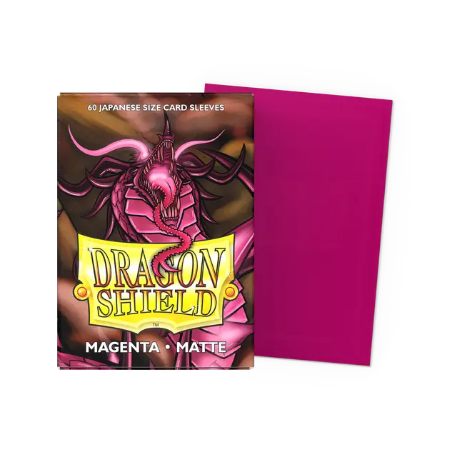 Dragon Shield: Japanese Size 60ct Sleeves - Magenta (Matte)