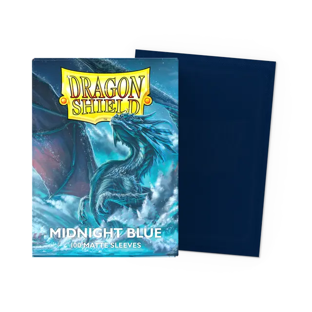 Dragon Shield: Standard 100ct Sleeves - Midnight Blue (Matte)