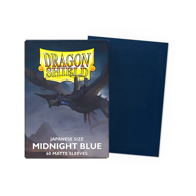 Dragon Shield: Japanese Size 60ct Sleeves - Midnight Blue (Matte)