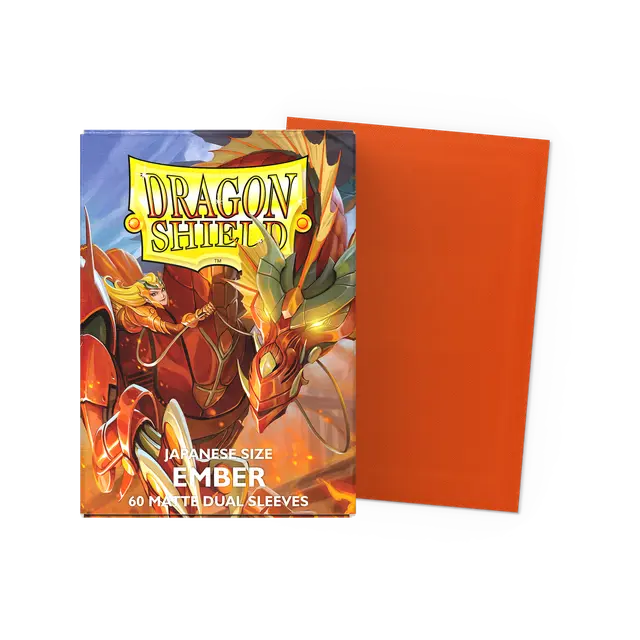 Dragon Shield: Japanese Size 60ct Sleeves - Ember (Dual Matte)