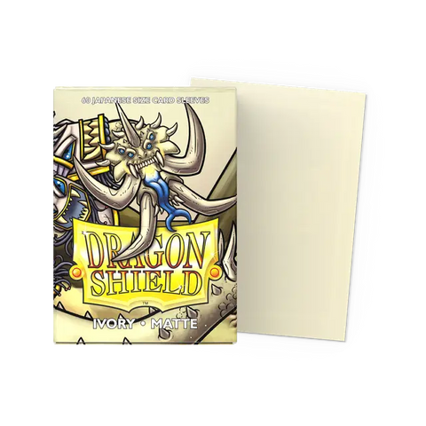 Dragon Shield: Japanese Size 60ct Sleeves - Ivory (Matte)