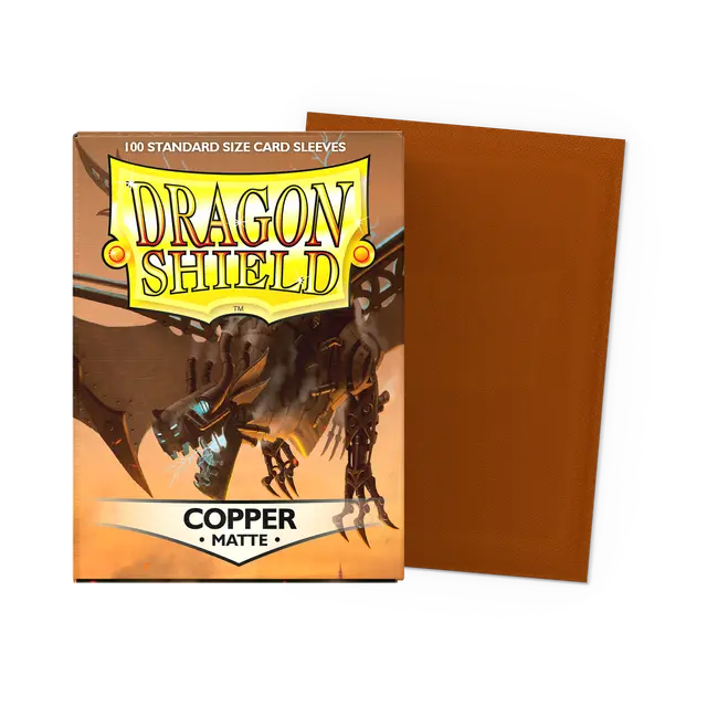 Dragon Shield: Standard 100ct Sleeves - Copper (Matte)