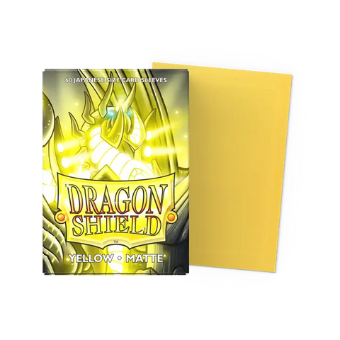 Dragon Shield: Japanese Size 60ct Sleeves - Yellow (Matte)
