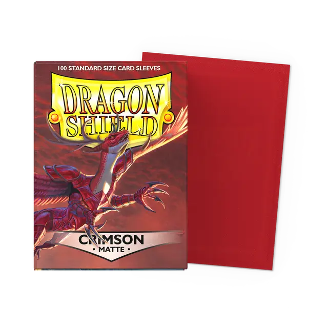 Dragon Shield: Standard 100ct Sleeves - Crimson (Matte)