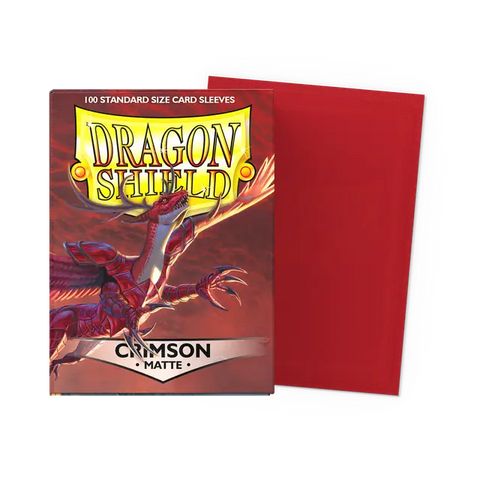 Dragon Shield: Standard 100ct Sleeves - Crimson (Matte)