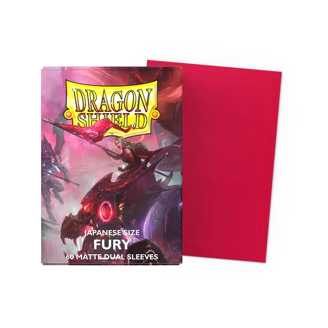 Dragon Shield: Japanese Size 60ct Sleeves - Fury (Dual Matte)