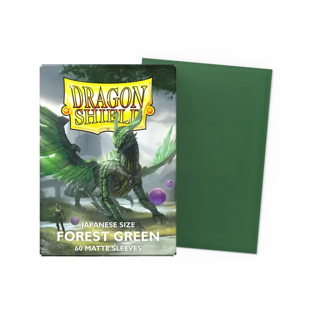 Dragon Shield: Japanese Size 60ct Sleeves - Forest Green (Matte)