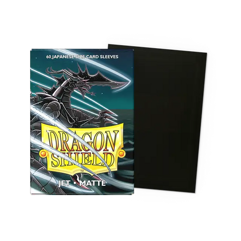 Dragon Shield: Japanese Size 60ct Sleeves - Jet (Matte)