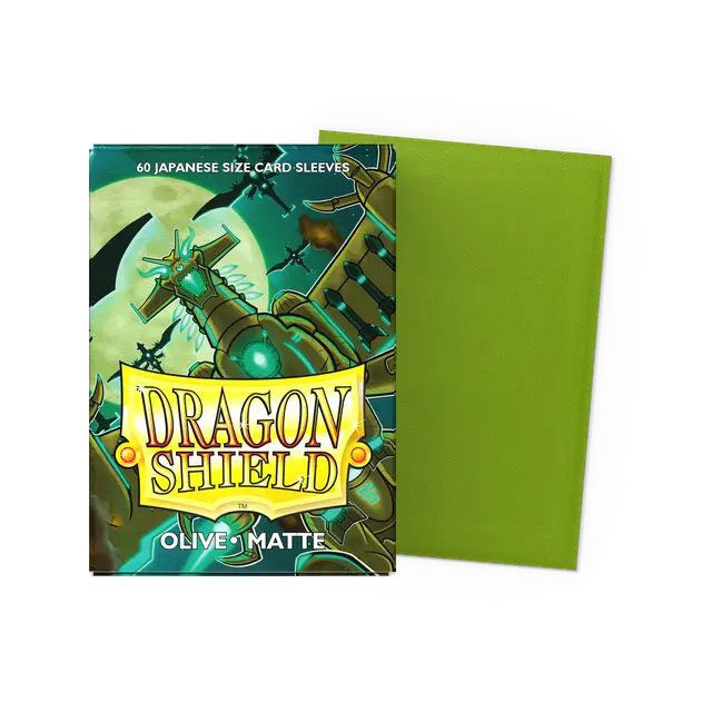 Dragon Shield: Japanese Size 60ct Sleeves - Olive (Matte)