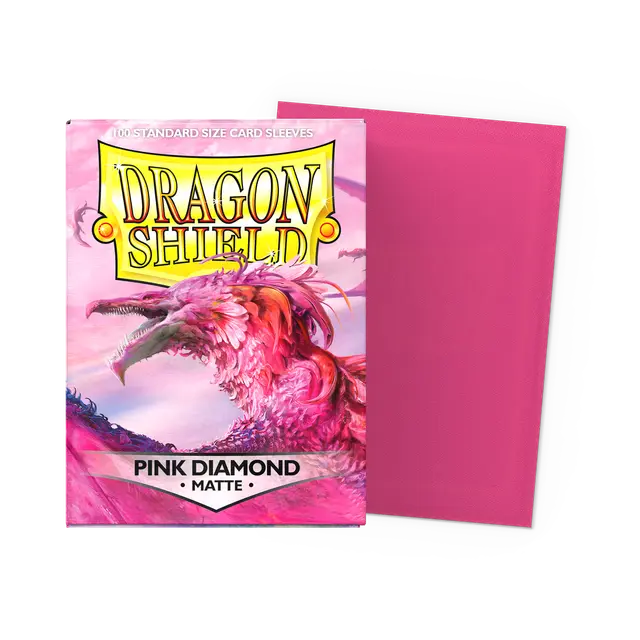 Dragon Shield: Standard 100ct Sleeves - Pink Diamond (Matte)