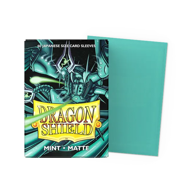 Dragon Shield: Japanese Size 60ct Sleeves - Mint (Matte)