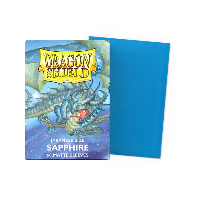 Dragon Shield: Japanese Size 60ct Sleeves - Sapphire (Matte)