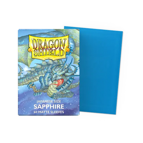 Dragon Shield: Japanese Size 60ct Sleeves - Sapphire (Matte)