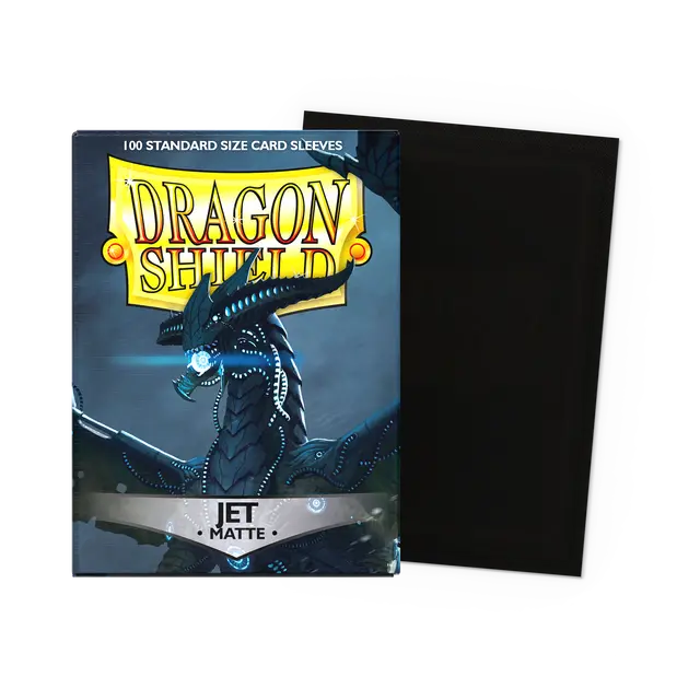 Dragon Shield: Standard 100ct Sleeves - Jet (Matte)