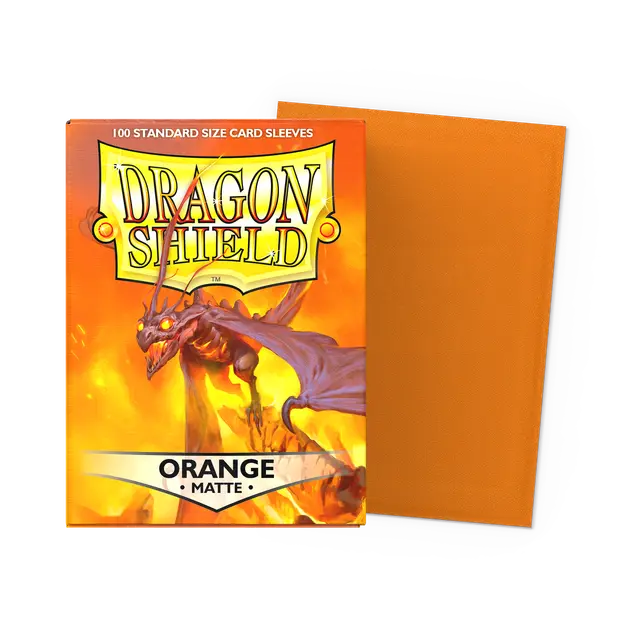 Dragon Shield: Standard 100ct Sleeves - Orange (Matte)