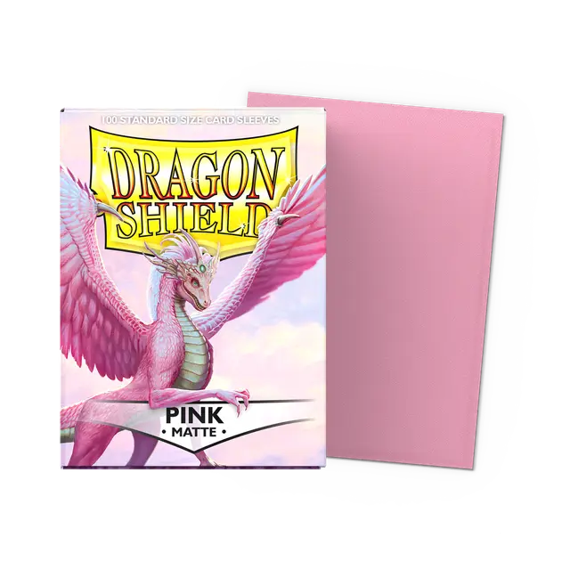 Dragon Shield: Standard 100ct Sleeves - Pink (Matte)