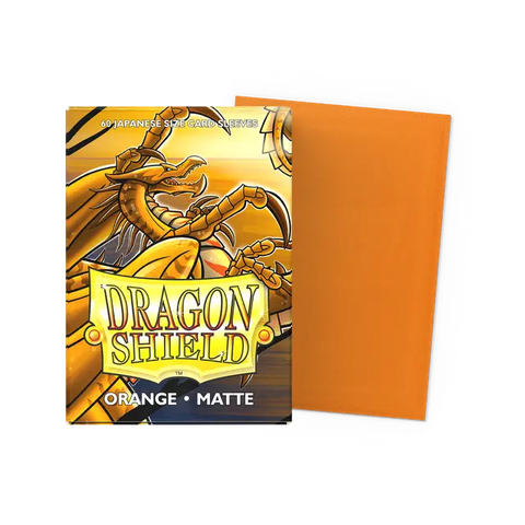 Dragon Shield: Japanese Size 60ct Sleeves - Orange (Matte)