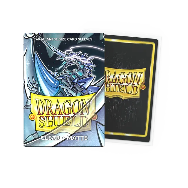 Dragon Shield: Japanese Size 60ct Sleeves - Clear (Matte)