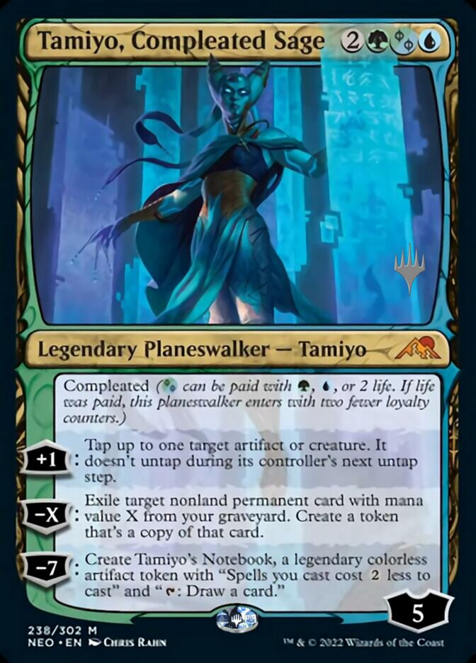 Tamiyo, Compleated Sage (Promo Pack) [Kamigawa: Neon Dynasty Promo Pack]