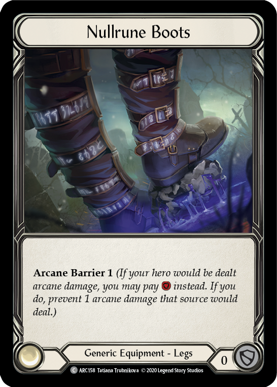 Nullrune Boots [U-ARC158] (Arcane Rising Unlimited) Unlimited Rainbow Foil