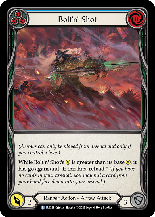 Bolt'n' Shot (Blue) [ELE218] (Tales of Aria) 1st Edition Rainbow Foil