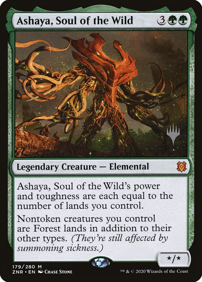Ashaya, Soul of the Wild (Promo Pack) [Zendikar Rising Promo Pack]
