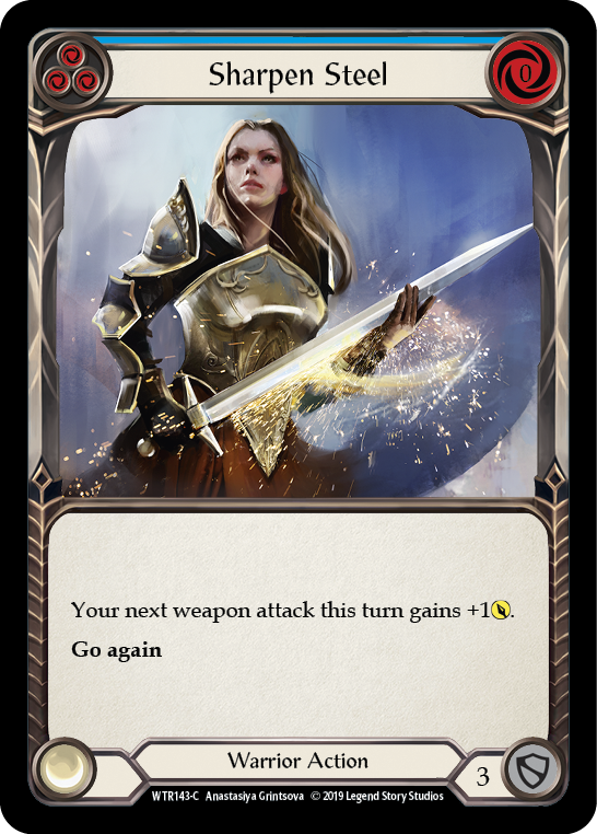 Sharpen Steel (Blue) [WTR143-C] (Welcome to Rathe) Alpha Print Rainbow Foil
