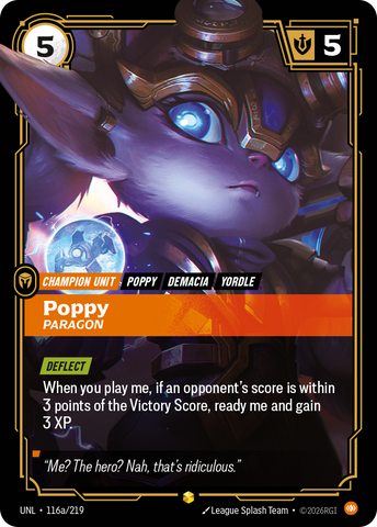 front of card Poppy, Paragon (Alternate Art) [Unleashed] 116a/219