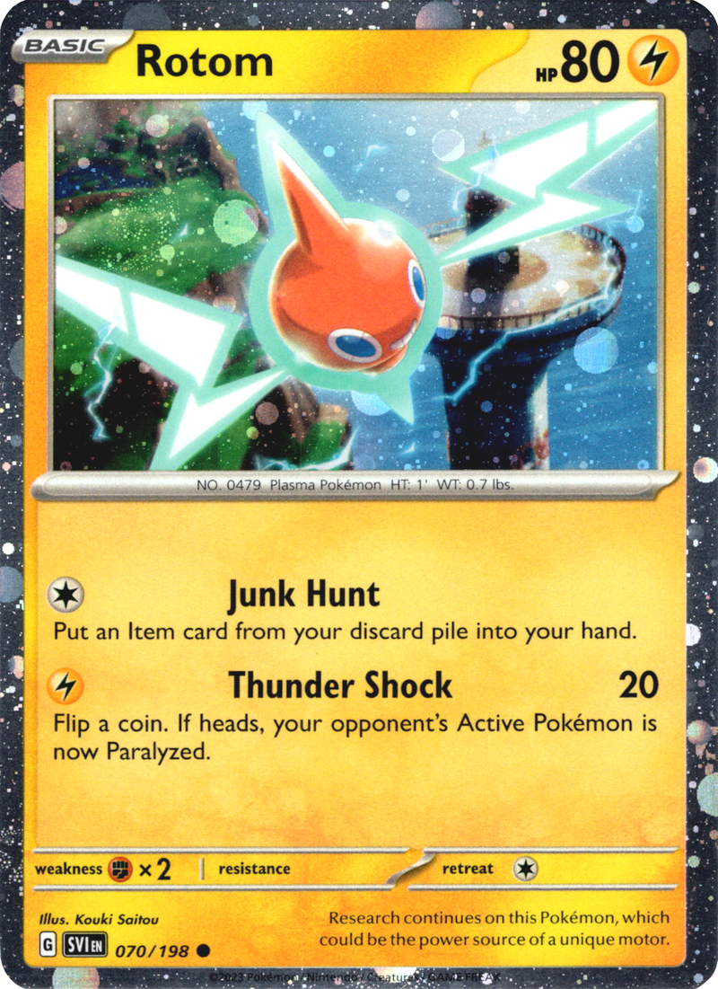 Rotom (070/198) (Cosmos Holo) (Scarlet & Violet: Base Set) [Theme Deck Exclusive]
