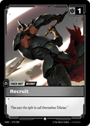 front of card Recruit (NX) [Origins]