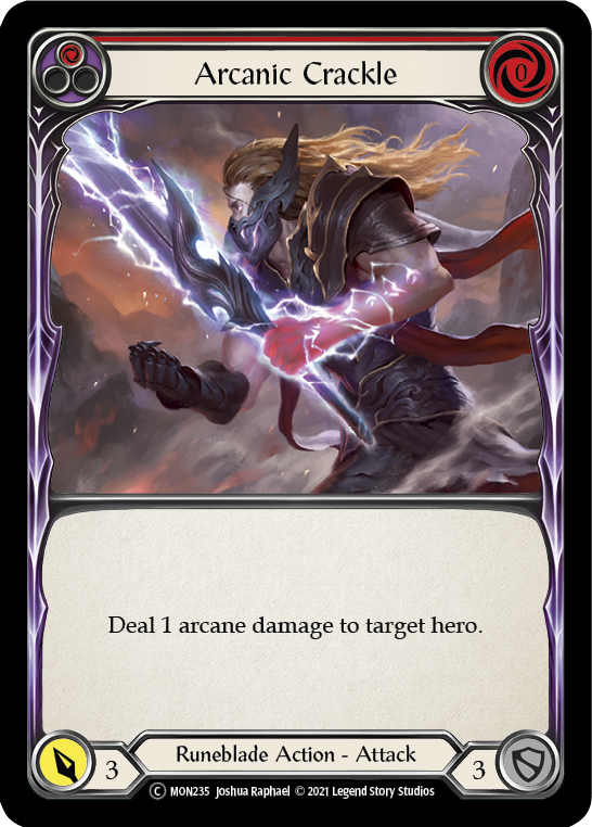 Arcanic Crackle (Red) [U-MON235] (Monarch Unlimited) Unlimited Normal