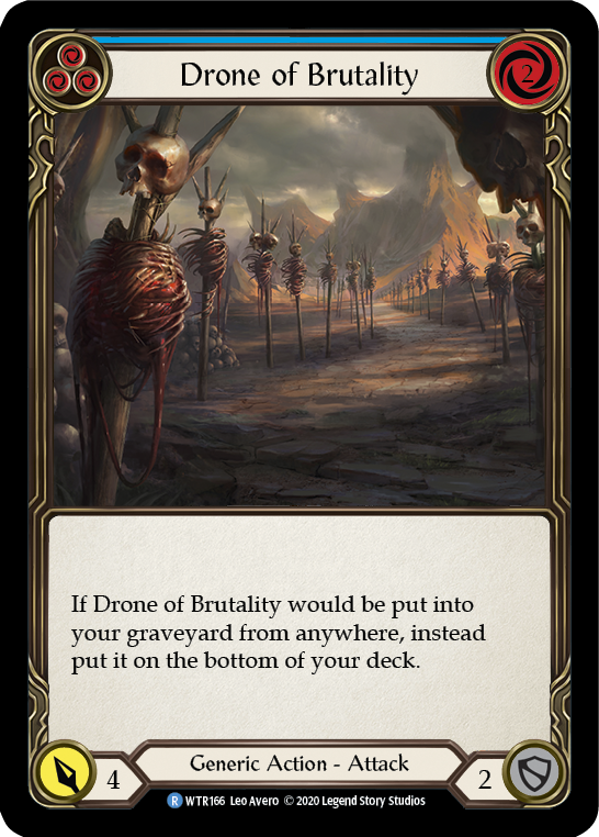 Drone of Brutality (Blue) [U-WTR166] (Welcome to Rathe Unlimited) Unlimited Rainbow Foil