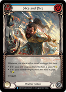 Slice and Dice (Blue) [EVR059] (Everfest) 1st Edition Extended Art Rainbow Foil