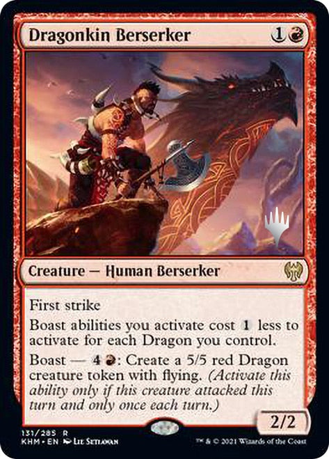 Dragonkin Berserker (Promo Pack) [Kaldheim Promo Pack]